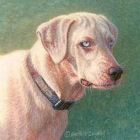 miniature painting of a dog