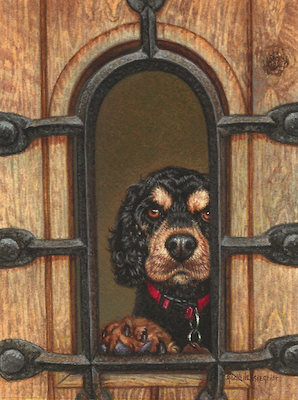 Cocker Spaniel Dog Painting by Rachelle Siegrist