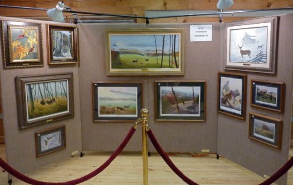 Fred Weiser's work on display at the Townsend Visitor's Center