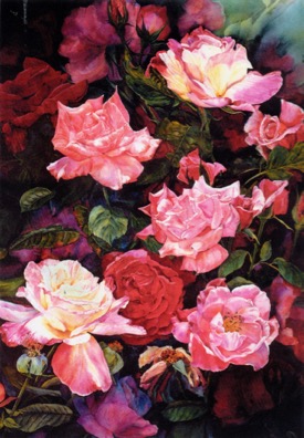 Susan K. Black painting, The Color of Roses
